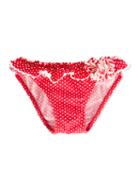 Amaia Polka Dot Bikini Bottom, Girl's, Size: 6 Yrs, Red