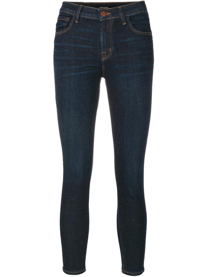 J Brand Mid-rise Capri Jeans - Blue