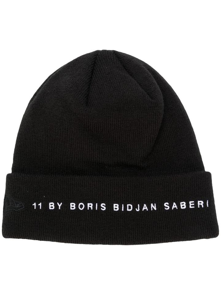 11 By Boris Bidjan Saberi Branded Knit Cap - Black