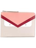 Fendi Bag Bugs Clutch, Women's, Nude/neutrals, Calf Leather