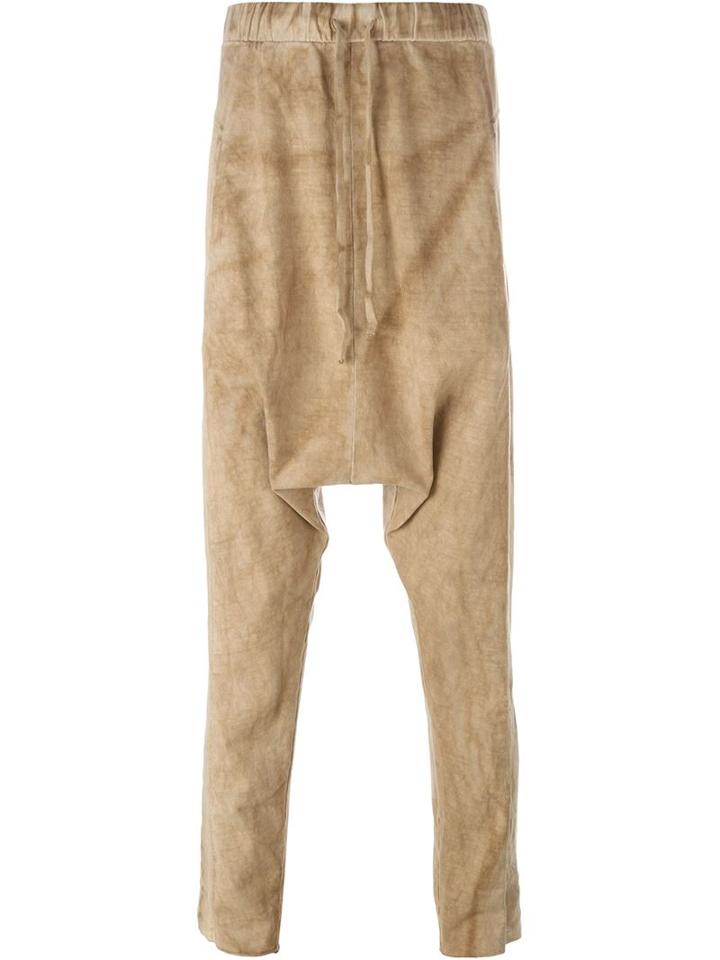Andrea Ya Aqov Baggy Pants, Men's, Size: M, Nude/neutrals, Cotton/linen/flax