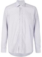 Etro Tonal Polka Dot Shirt, Men's, Size: 41, Grey, Cotton