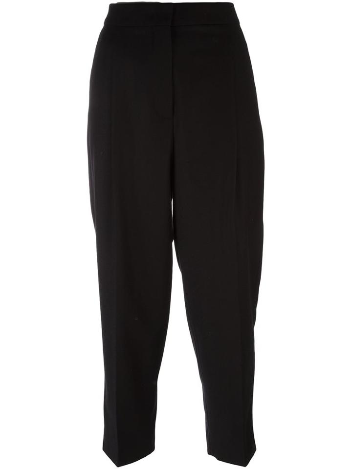 Sportmax Cropped Trousers, Women's, Size: 38, Black, Polyamide/spandex/elastane/virgin Wool