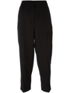 Sportmax Cropped Trousers, Women's, Size: 38, Black, Polyamide/spandex/elastane/virgin Wool