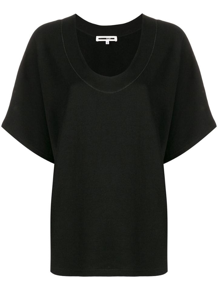 Mcq Alexander Mcqueen Side Logo Stripe T-shirt - Black