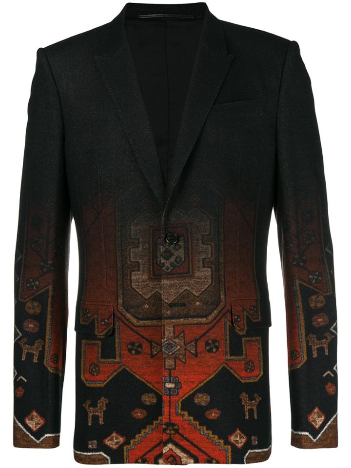 Givenchy Gradient Carpet Print Blazer - Black