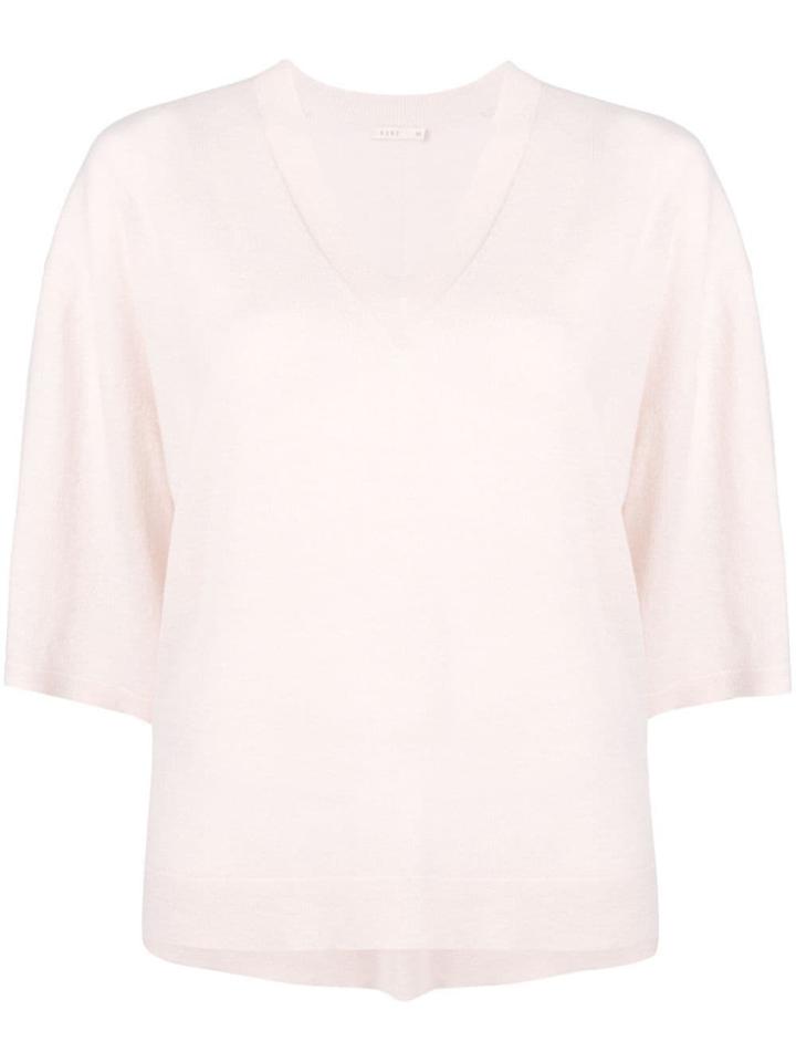 6397 Boxy Fit Knitted Top - Pink