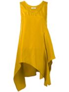 Dorothee Schumacher - Elongated Oversized Knot Blouse - Women - Silk - 1, Yellow/orange, Silk