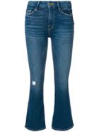 Frame Cropped Bootcut Jeans - Blue