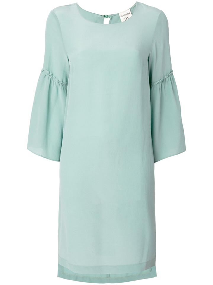 Semicouture Bell Sleeve Mini Dress - Green