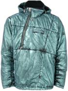 Stone Island Shadow Project Metallic Hoodie - Blue