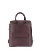 Pineider Rectangular Shaped Backpack - Purple