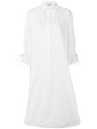 Max Mara Ruffle Sleeve Tunic Dress - White