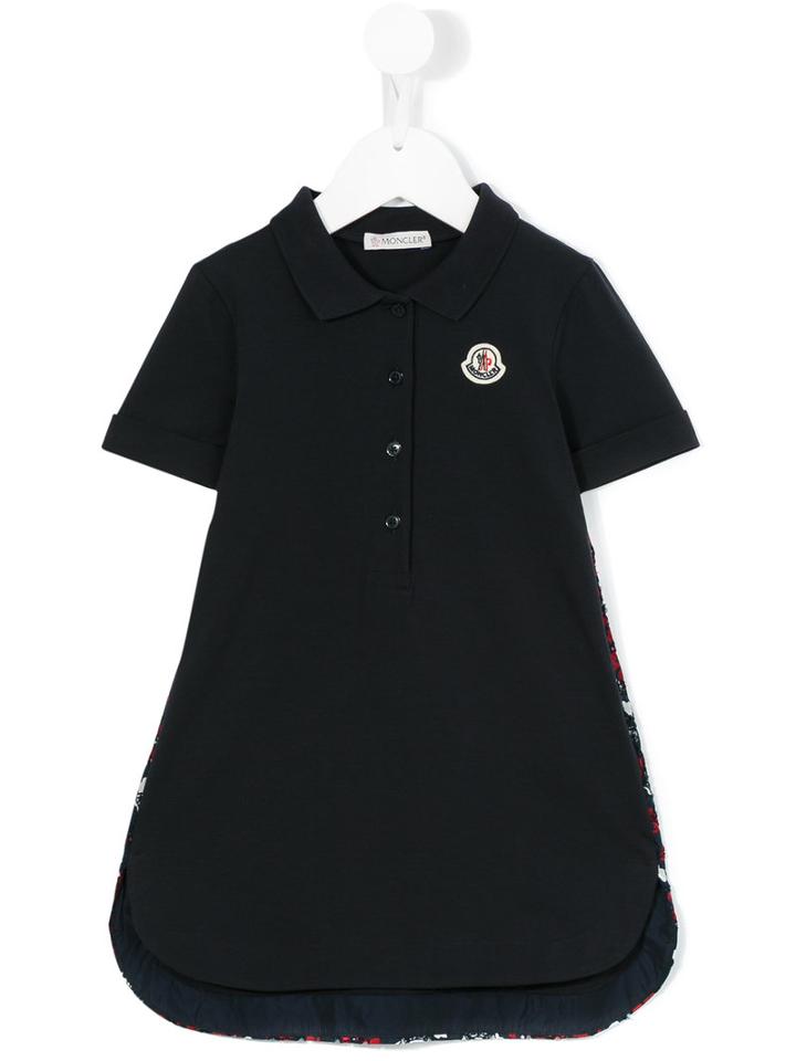 Moncler Kids Short-sleeved Polo Dress, Girl's, Size: 8 Yrs, Blue