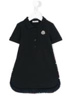 Moncler Kids Short-sleeved Polo Dress, Girl's, Size: 8 Yrs, Blue