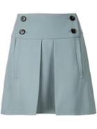 Chloé 'a-line' Skirt, Women's, Size: 40, Blue, Silk/acetate/viscose