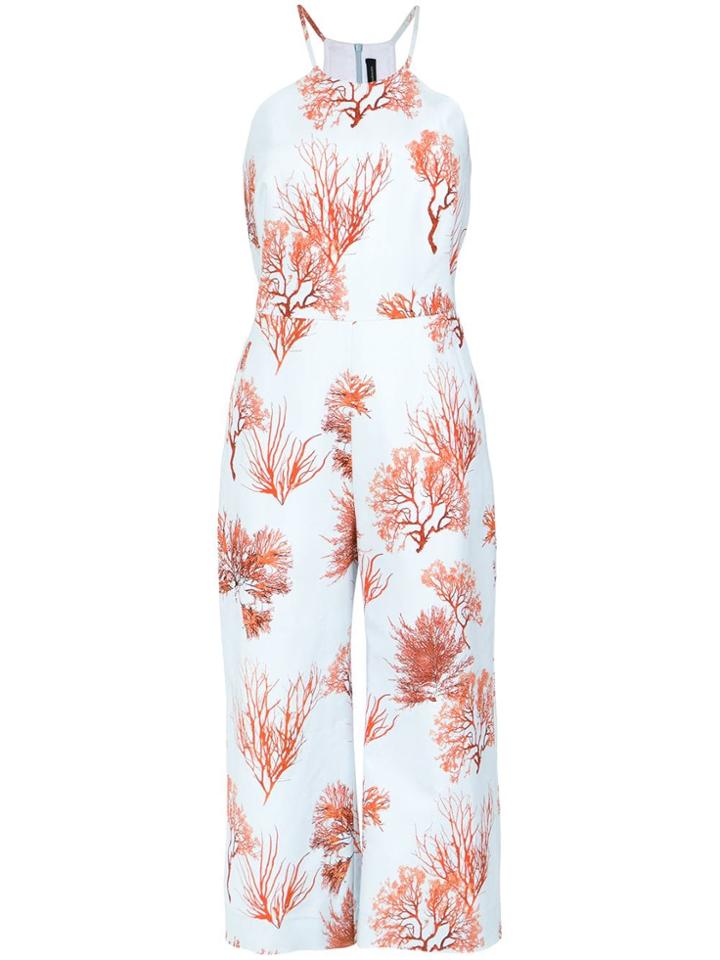 Andrea Marques Cropped Jumpsuit - Est Coral Azul