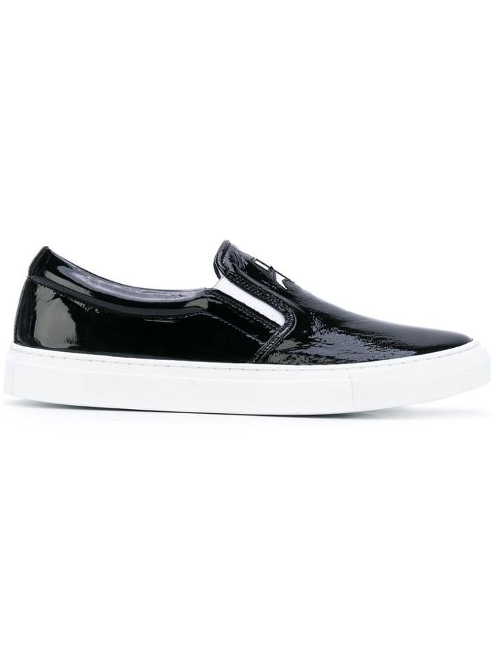 Courrèges Noir Slip-on Sneakers - Black