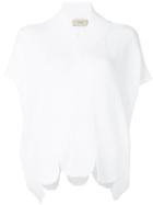 Maison Flaneur Ribbed Knit Top - White