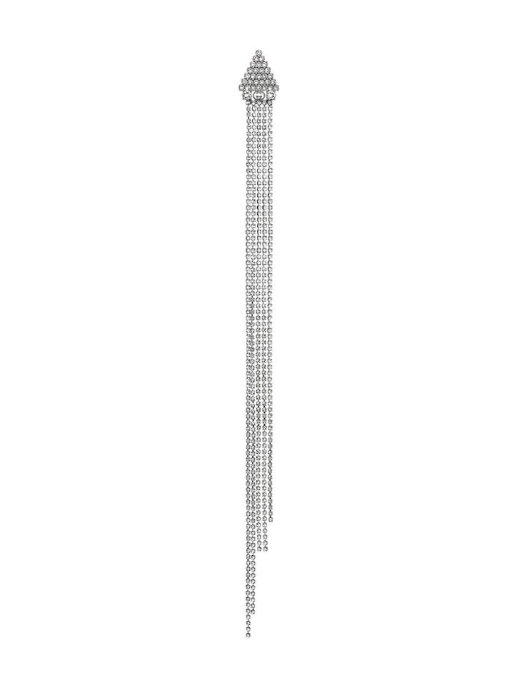 Gucci Single Earring With Crystals - Metallic