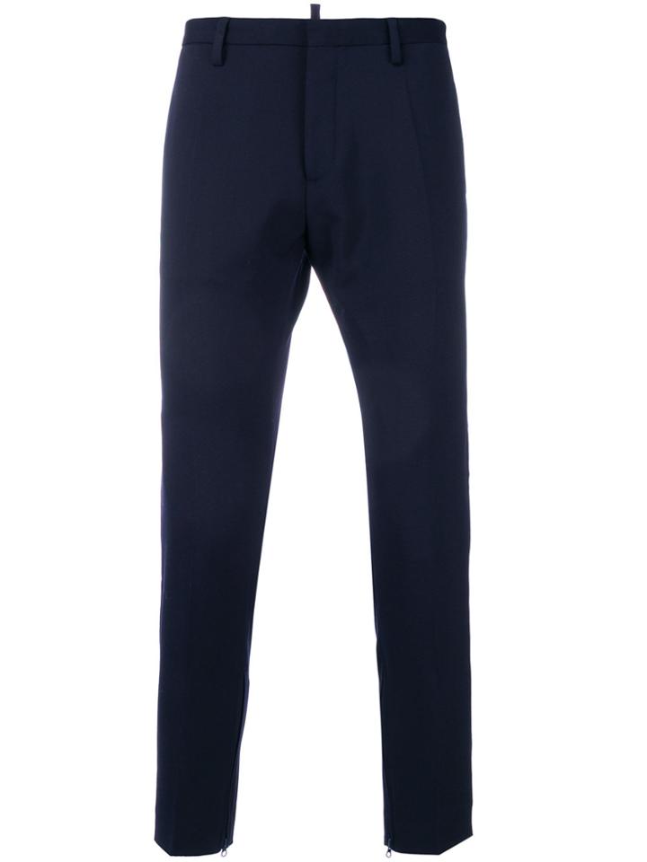 Dsquared2 Cropped Slim Trousers - Blue