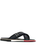 Baldinini Crisscross Slides - Black