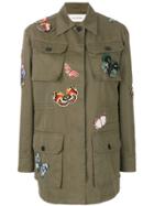Valentino Butterfly Patch Jacket - Green