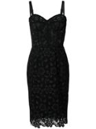 Dolce & Gabbana Fitted Lace Dress - Black