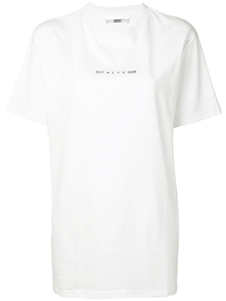 1017 Alyx 9sm Oversized Logo T-shirt - White