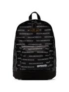 Neighborhood Black And White Logo Print Backpack