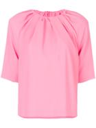 Maison Margiela Pleated Top - Pink & Purple