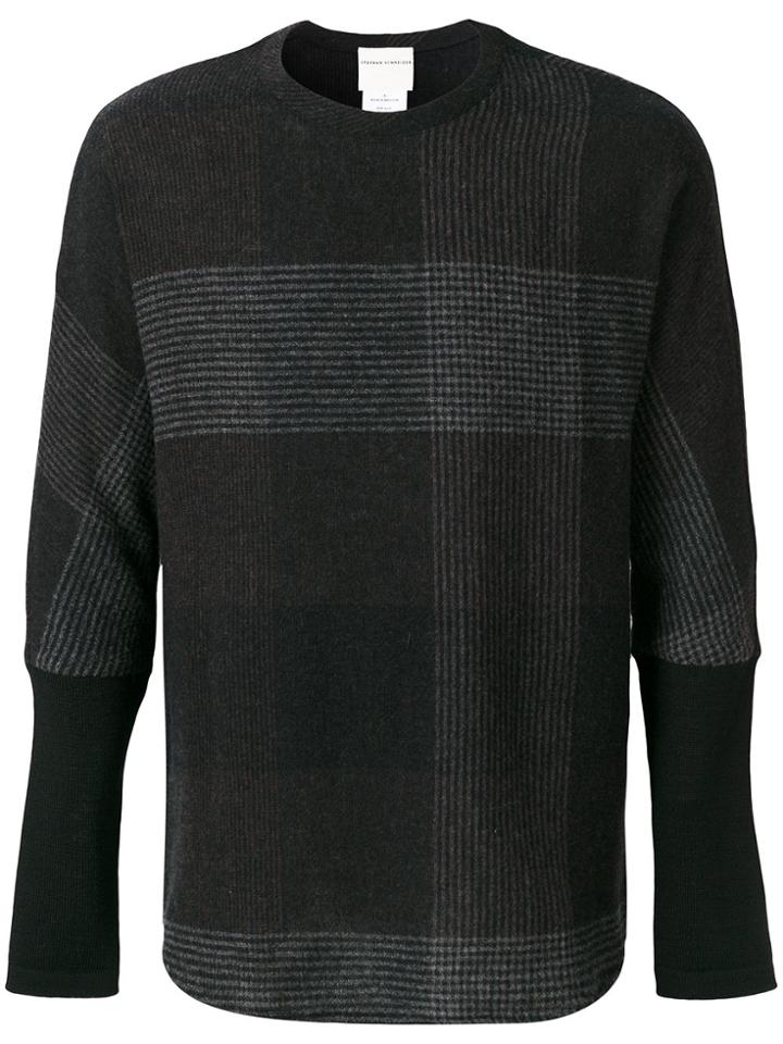 Stephan Schneider Oversized Check Sweater - Grey