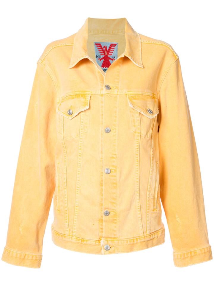 Adaptation Loose Fit Denim Jacket - Yellow & Orange