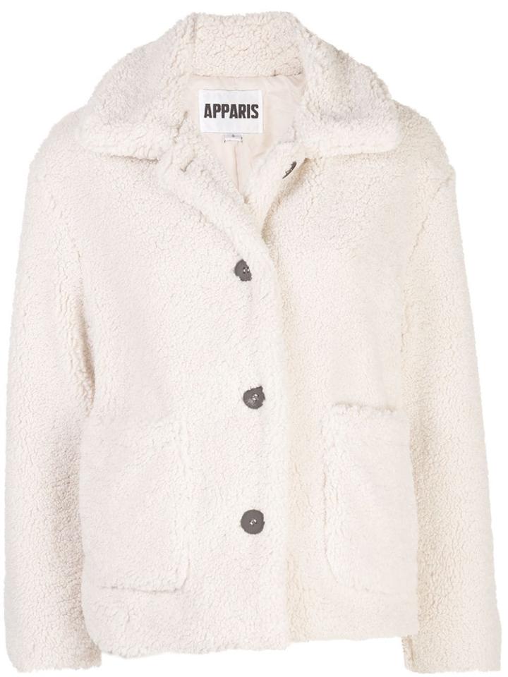 Apparis Charlotte Faux-shearling Jacket - White