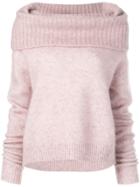 Acne Studios Cowl Neck Sweater - Pink