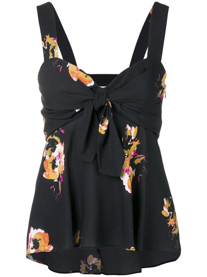 A.l.c. Floral Babydoll Camisole - Black