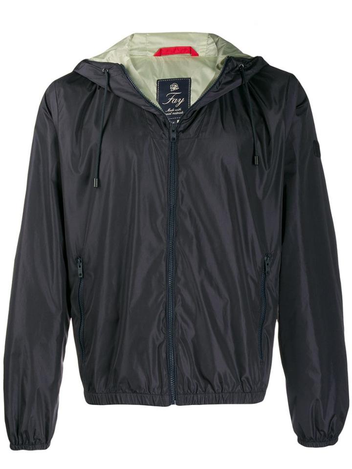 Fay Waterproof Hooded Jacket - Blue