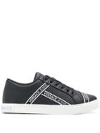 Versace Jeans Couture Logo Strap Sneakers - Black