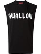 Mcq Alexander Mcqueen 'swallow' Print Tank Top, Men's, Size: Large, Black, Cotton