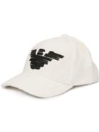 Emporio Armani Eagle Logo Cap - White
