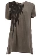 Lost & Found Ria Dunn Printed Top - Grey