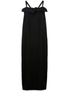 Y's Midi Pinafore Dress - Black