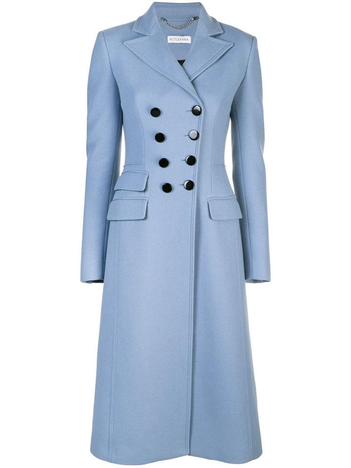Altuzarra 'janine' Coat - Blue