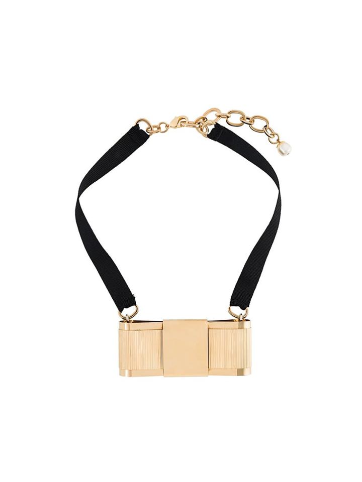 Dolce & Gabbana Bow Necklace - Black