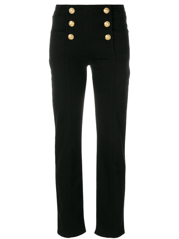 Balmain Double-breasted Trousers - Black
