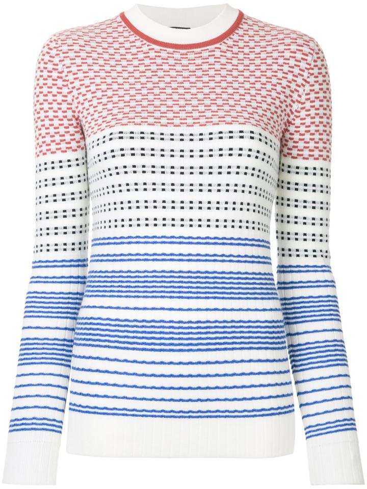 Jil Sander Navy Graphic Knit Sweater - Multicolour