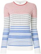 Jil Sander Navy Graphic Knit Sweater - Multicolour