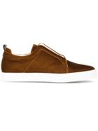 Pierre Hardy Slider Velvet Sneakers - Brown