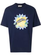 Maison Kitsuné Printed Logo T-shirt - Blue