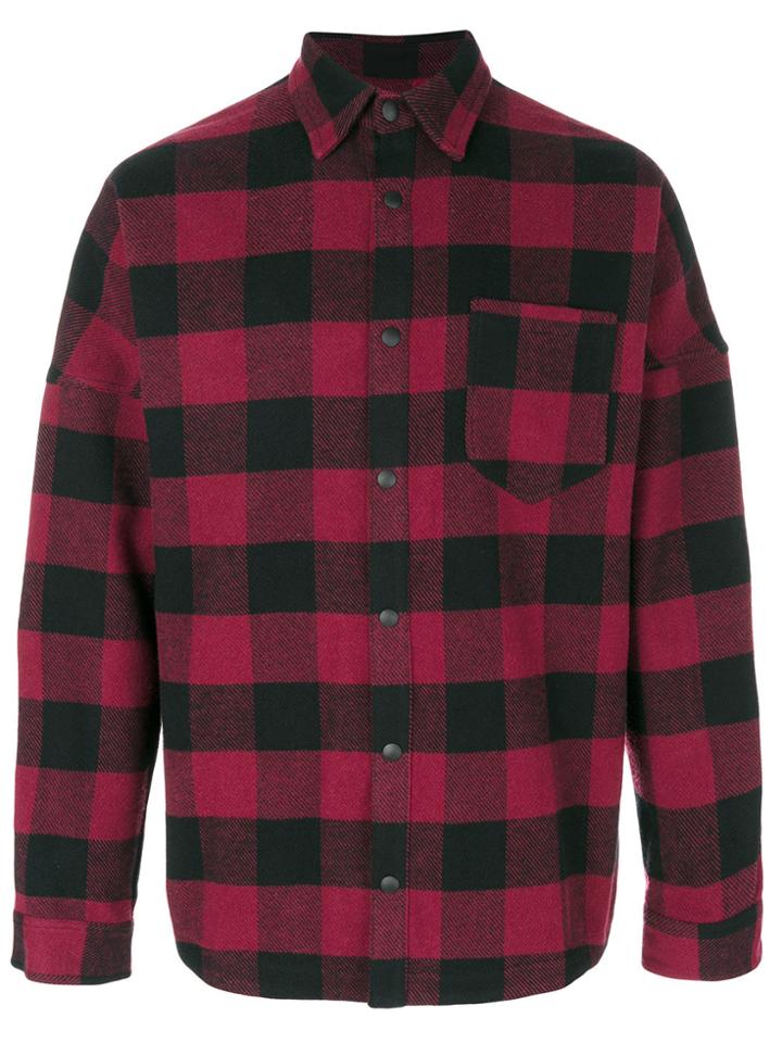 Palm Angels Checked Shirt - Red